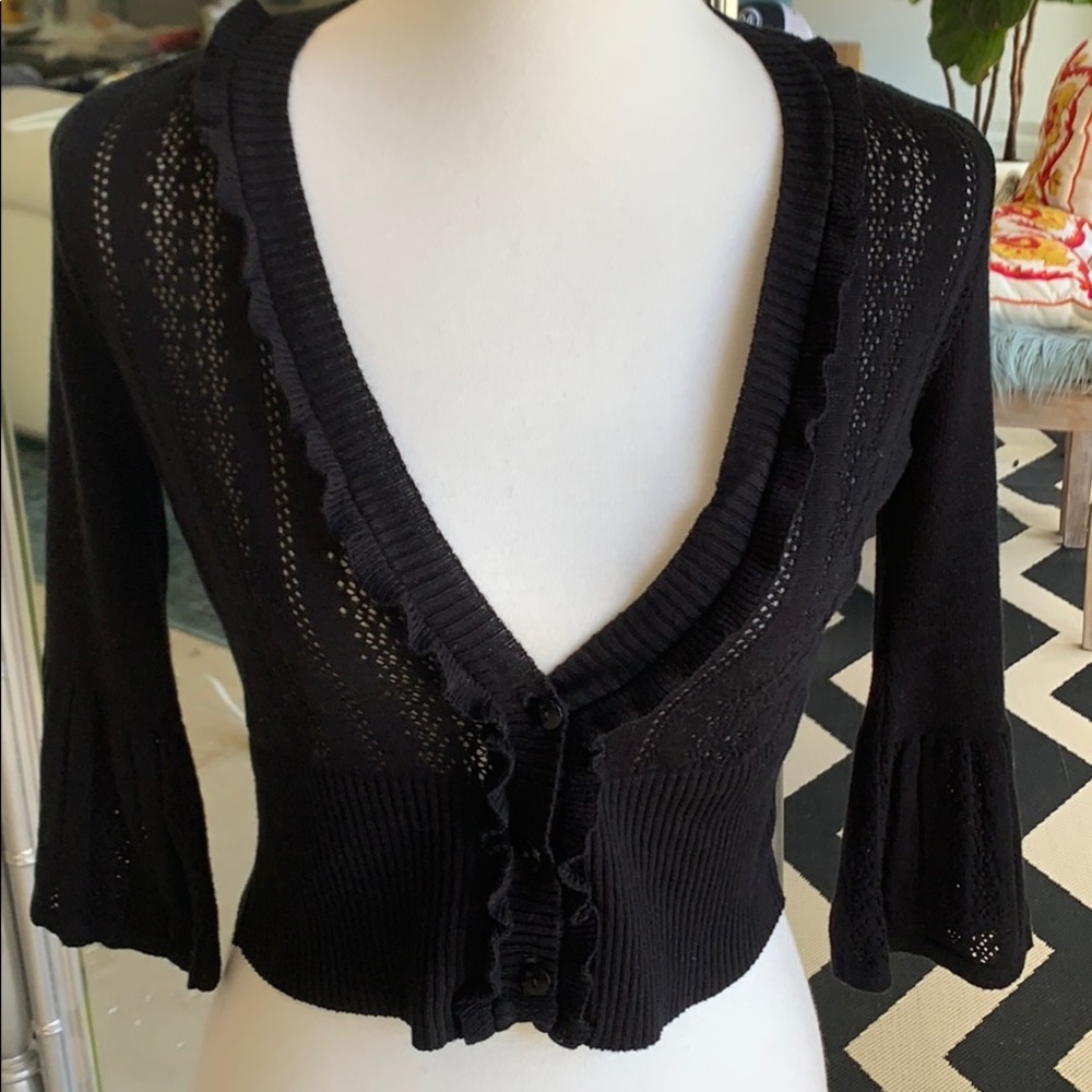 Sweet & Sinful black cardigan  sz Large  NWT